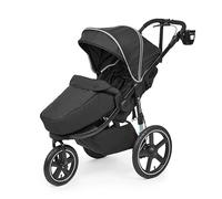 Poussette Ickle Bubba Venus Jogger Pro Max - Poussette tout-terrain à 3 roues, de la naissance à 22 kg, poignée réglable, porte-gobelet et pliage autobloquant (Minuit)
