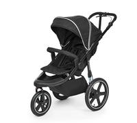 Poussette Ickle Bubba Venus Jogger Pro - Poussette tout-terrain à 3 roues, de la naissance à 22 kg, poignée réglable et pliage autobloquant (Minuit)