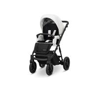 Kunert Ivento Poussette 2 en 1 avec cadre noir et style blanc (blanc)
