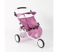 Poussette jogger 3 roues pour poupées ju