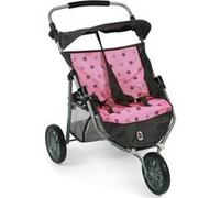 Poussette Jogger 3 roues pour poupées jumelles - Coloris 83