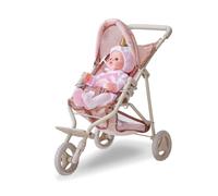 Poussette jogging poupée - Teamson Kids - canopy réglable beige
