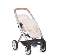 Smoby - Maxi-COSI - Poussette Jumeaux Beige - Jouet d'Imitation - Balader 2 Poupons Jusqu'à 42 cms - Roues Silencieuses et Multidirectionnelles - A Partir de 3 Ans - Fabrication Espagnole