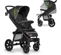 Poussette jusqu'à 22 kg, poignée réglable, pliable, dossier réglable jusqu'à la position allongée, roues sans entretien, capote XXL imperméable, harnais 5 points, panier de course Lionelo Annet Tour