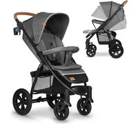 Poussette jusqu'à 22 kg, poignée réglable, pliable, dossier réglable jusqu'à la position allongée, roues sans entretien, capote XXL imperméable, harnais 5 points, panier LIONELO Annet Tour