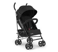 Poussette KikkaBoo BEETLE, poussette bébé jusqu'à 22 kg, pliable, légère, compacte, noir