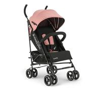 Poussette KikkaBoo BEETLE, poussette bébé jusqu'à 22 kg, pliable, légère, compacte, rose