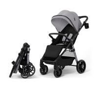 Poussette Kinderkraft GRANDE 2 canne bébé compacte dossier réglable repose jambes suspension roues EVA 22 kg gris