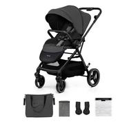 Poussette Kinderkraft YOXI jusqu'à 27 kg roues tout terrain Travel System dossier inclinable accessoires inclus gris