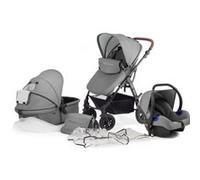 Poussette / Landau 3 en 1 bébé combinée multifonctions avec gris Gris G