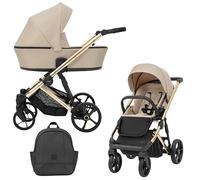 Poussette Arizo Premium 06 Cream- Cadre Gold Marron