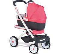Poussette Landau Bébé Confort 3 en 1 - SMOBY - Roues silencieuses - Rose