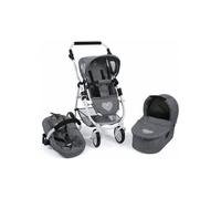 Poussette landau cosy pour poupée - Combi 3 en 1 poupon - 67x43x77cm - Poignée 55 à 82 cm