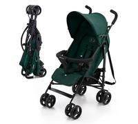 Kinderkraft TIK Poussette Légère, Ne Pèse Que 6,5 kg, Poussette De Voyage, Facile À Pince, Dossier Réglable En Position Allongée, De La 6 Mois, poids maximum jusqu'à 17kg, Vert