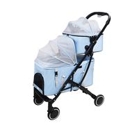 Poussette légère pour animaux de compagnie Poussette for animaux de compagnie, poussette double for chien et chat, 2 poussettes for animaux de compagnie, poussette de sortie pour chiens/chats en voyag