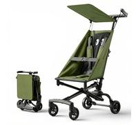 Poussette Légère Pour Avion, 2.8kg Pliage & Dépliage Instantané Poussette Portable, Poussette Bébé Compacte Taille Cabine Avec Coussin Cartoon Amovible Pour Voyage (0-4 Ans), 4 Couleurs green