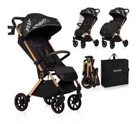 Lionelo Poussette bébé Cloe - compacte, pliable - jusqu'à 22 kg, grandes roues - GoldenMoment