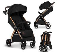 Poussette bébé compacte LIONELO Ingrid - Jusqu'à 22 Kg - Légère & pliable - Noir