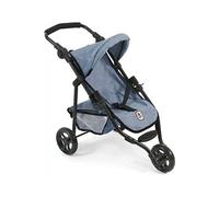 Bayer Chic 2000-61250 - Poussette de poupée Lola, Poussette de jogging, Poussette de poupée, Poussette de poupée, Jeans bleu, 70 x 33 x 62 cm
