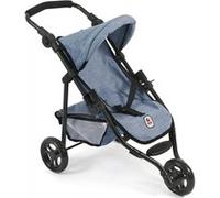 Bayer Chic 2000-61250 - Poussette de poupée Lola, Poussette de jogging, Poussette de poupée, Poussette de poupée, Jeans bleu, 70 x 33 x 62 cm