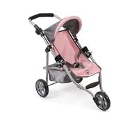 Bayer-Chic Poussette de poupée Lola 2000-61215 Jogging mélange gris/rose 50 cm