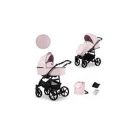 Poussette mata 06 b rose cadre noir