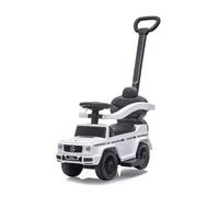 JAMARA 460625 Porteur Mercedes-Benz G 350 d 3 en 1 - à partir de 6 mois, hauteur d'assise 260 mm, protection anti-basculement, barre de protection et barre de poussée avec fonction de direction amovible, blanc