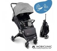Poussette Mobiclinic Ultra-compacte Trip Barre de portage Panier Réglable Poignée unique Capot rabattable Freins verrouillables