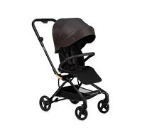 Poussette Bébé Citadine Ultra 360 ° - Momi Adelle - Légère 7.5 Kg - Jusqu'à 22 Kg - Noir/Doré Noir