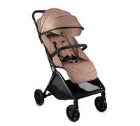 MoMi ANDREA - Poussette auto-pliant 0m+ jusqu’à 22 kg - Légère 7,3 kg - Barre rotative - Kit accessoires + sac à dos - Marron