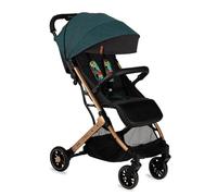 Poussette MoMi ESTELLE à partir de 6 mois (jusqu'à 15 kg), poussette pliante avec harnais de sécurité 5 points, panier de courses avec fonction de dépliage, poignée télescopique de traction Vert