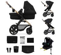 Poussette Moov 2 4 En 1 Avec Siège 2 En 1 Transformable, Mink Pro I-size, Travel System Et Roues Eva Noir TU