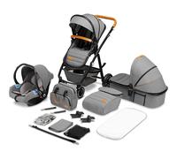 Poussette Multifonction Lionelo Amber 3en1 Gris Stone