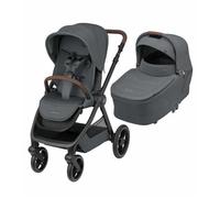 Poussette Naissance Oxford Avec Nacelle Sense Graphite Twillic Gris