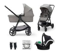 Poussette Newly 3 En 1 Avec Siège 2 En 1 Transformable, Mink Pro I-size, Pliage Facile Et Roues Increvables Gris TU