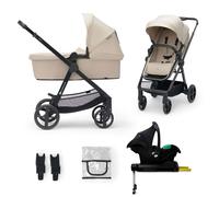 Poussette Newly 4 En 1 Avec Siège 2 En 1 Transformable, Mink Pro I-size, Travel System Et Pliage Facile Beige TU