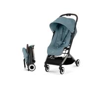 CYBEX Poussette ORFEO – ultra compacte et confortable, 4 roues – Stormy Blue