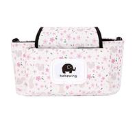 Poussette Organiseur Sac à fixer à la poussette Buggy Sac à langer Universal Multi Fonction Sac de rangement Stroller Organiseur avec fermeture Éclair pour poussette Accessoire de Guizen