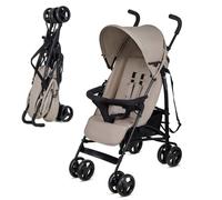 Kinderkraft Poussette TIK, Légère 6,5 kg, Dès 6 mois, Facile à pince, Dossier réglable, Beige