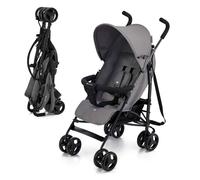 Kinderkraft Poussette TIK – légère 6,5 kg, pliable, dossier inclinable, dès 6 mois – Gris