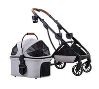 Poussette pliable for animal domestique et chat - Plusieurs poussettes for petits chiens avec porte-gobelet - Poussette for chat - Landau for chien - Poussette amovible for chiens de petite et moyenne