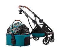 Poussette pliable for animal domestique et chat - Plusieurs poussettes for petits chiens avec porte-gobelet - Poussette for chat - Landau for chien - Poussette amovible for chiens de petite et moyenne