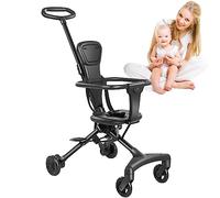 Poussette Pliable, Portable Légère Confortable Poussette Réversible Rotative À 360 Degrés, Poussette Pour Les Tout-petits La Naissance À Env. 3 ans (20 kg), roues améliorées, poussette