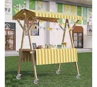 Poussette pliable portable pour étals de rue, léger et pratique, idéal pour les ventes de marché et les événements