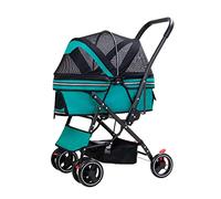 Poussette pliable pour animaux de compagnie pour chats et chiens, landau de voyage de luxe pour chiens de petite et moyenne taille, poussette de jogging, poussettes avec panier de rangement, roue