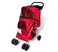 Poussette Pliable pour Chiens Chats Chiots Voyage Animaux Extérieur vidaXL