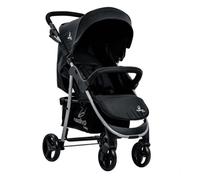 Poussette polyvalente ASALVO America Onix noir - Châssis en acier - Dossier réglable - Roues amovibles