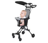 Poussette portable pour tout-petit, poussette légère de voyage pour tout-petit, poussette à auvent amovible, poussette de voyage pliable, poussette légère amovible, facile à utiliser, portable pour