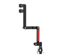 Poussette porte-parapluie - Bras de fixation à poignée rotative ton gris, conception de connexion sécurisée au guidon, structure portable légère, outil d'amélioration du confort extérieur | pour les d