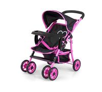 Poussette poupée Kate Prestige Noir - Châssis métal, roues pivotantes